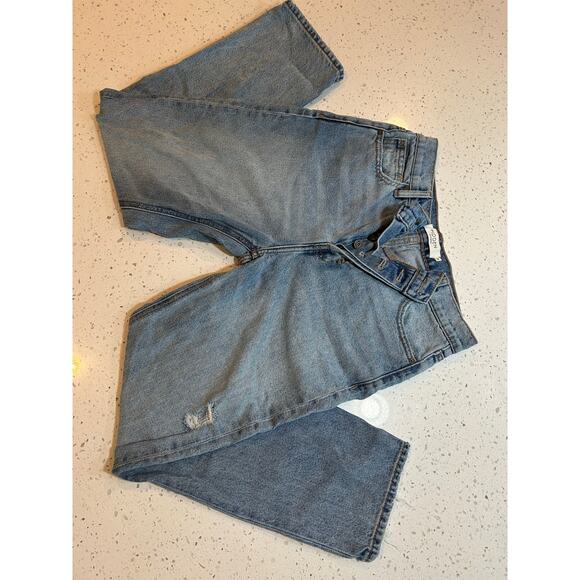 HIDDEN LOS ANGELeS DISTRESSED BUTTON FLY DENIM 100% COTTON WOMENS SIZE 26" WAIST - Picture 1 of 8
